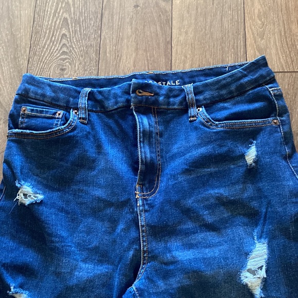 Aeropostale Dark Blue Ripped Jeans - Picture 2 of 4